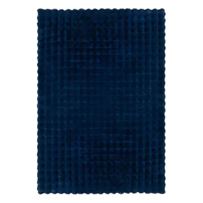 Kusový koberec Waffle Faux Fur Navy 160x230 cm