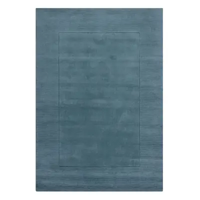 Kusový ručně tkaný koberec Tuscany Textured Wool Border Blue 200x290 cm