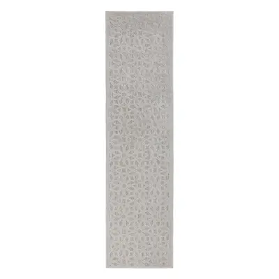 Běhoun Piatto Argento Silver – na ven i na doma 66x230 cm