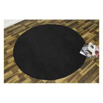 Kusový koberec Nasty 102055 Schwarz kruh 133x133 cm