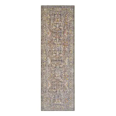 Běhoun Cairo 105589 Luxor Grey Multicolored – na ven i na doma 80x200 cm