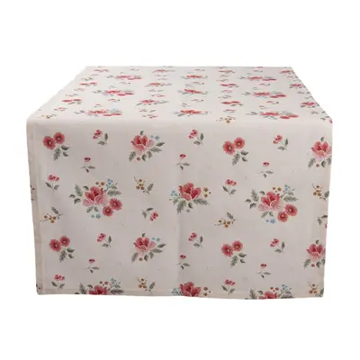 Bavlněný běhoun s květy Little Rose Collection – 50x140 cm