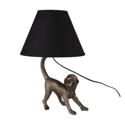 Stolní lampa Monkey s černým stínidlem – 29x27x43 cm