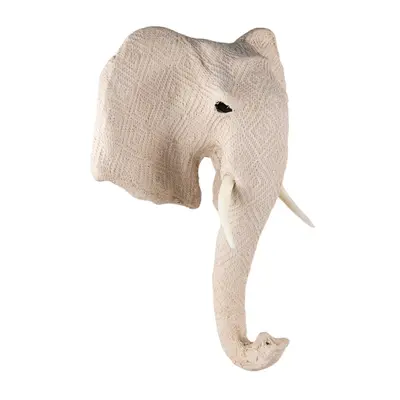 Dekorace na zeď Elephant Beige 41x17x47 cm – 41x17x47 cm