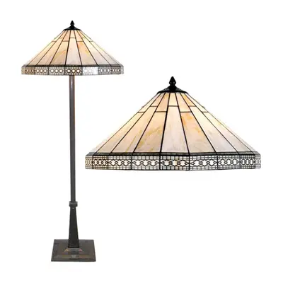 Stojací lampa Tiffany – 50x164 cm