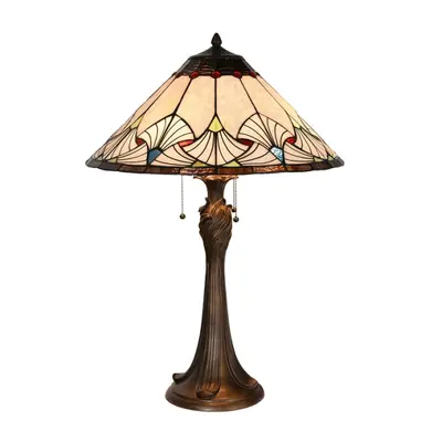 Stolní lampa Tiffany Liriene – 51x78 cm