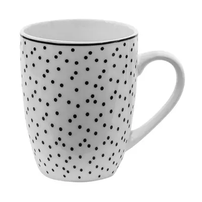 Porcelánový hrnek s černými puntíky Black Dot – 350 ml