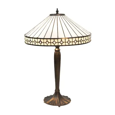 Stolní lampa Tiffany Small Diamand – 40x58 cm