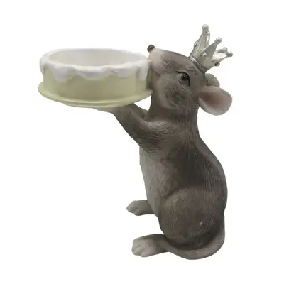 Dekorace Mouse Grey 10*6*12 cm – 10x6x12 cm