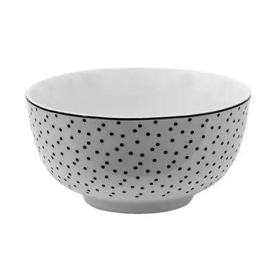 Porcelánová miska s černými puntíky Black Dot – 500 ml