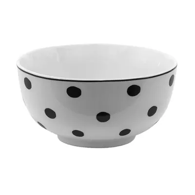 Porcelánová miska s černými puntíky Black Dot – 500 ml