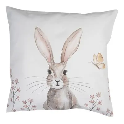 Povlak na polštář s velikonočním motivem králíka Rustic Easter Bunny – 40x40 cm