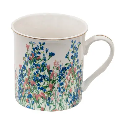 Porcelánový hrnek s květy Floraison II – 330 ml