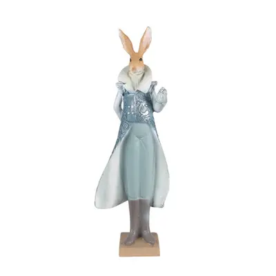 Dekorace Socha Rabbit Bleu 11x8x33 cm – 11x8x33 cm