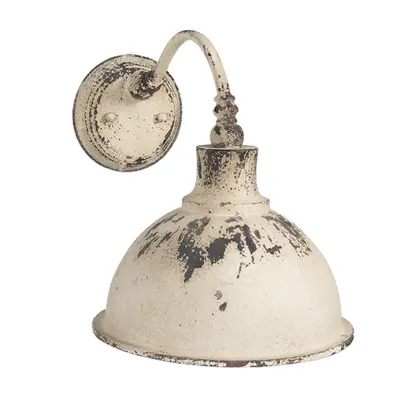 Nástěnná vintage bílá retro lampa Catelijn – 43x28x31 cm