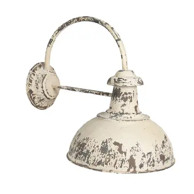 Krémová vintage nástěnná lampa s patinou Vaast – 47x30x40 cm