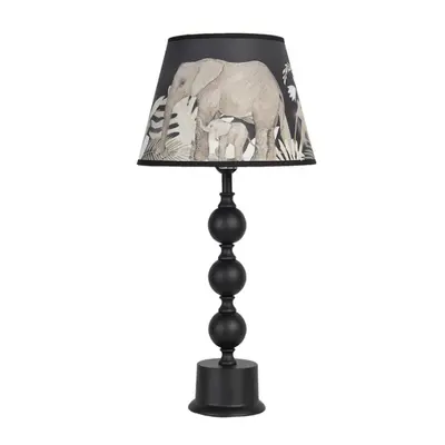 Černá stolní lampa Elephant – 27x57 cm