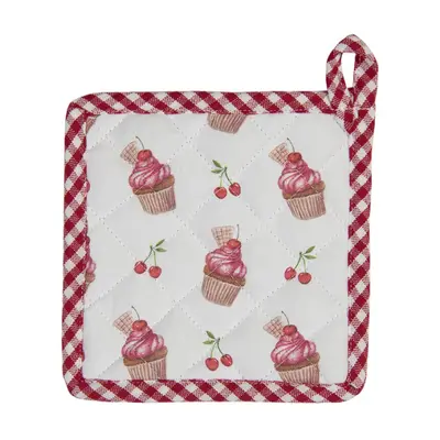 Bavlněná podložka pod nádobí pro děti Cherry Cupcake – 16x16 cm