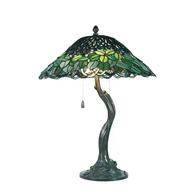 Stoní lampa Tiffany Tree – 47x58 cm