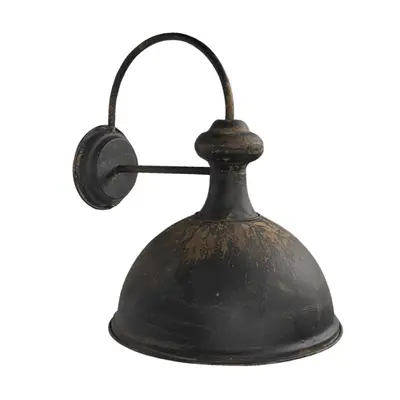 Nástěnná vintage černá retro lampa Catelijn – 43x35x44 cm