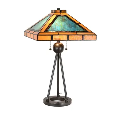 Stolní Tiffany lampa Lex – 61x61x73 cm