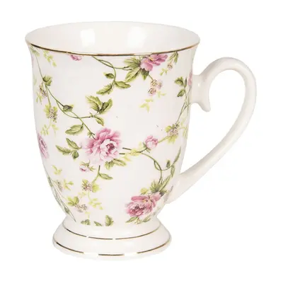 Porcelánový hrnek s květy Bouton de Rose – 300 ml