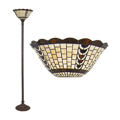 Stojací lampa Tiffany Odyle – 38x186 cm