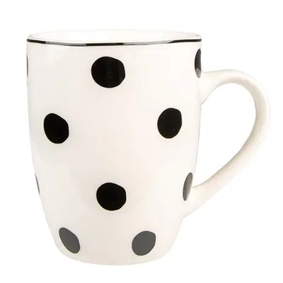 Porcelánový hrnek s černými puntíky Black Dot – 350 ml