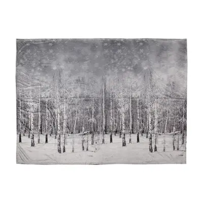 Pléd / deka s motivem stromů v zimní přírodě Trees in the Snow – 130x170 cm