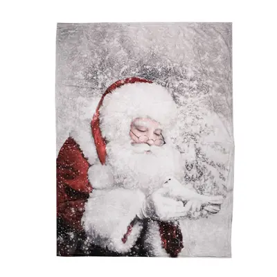 Pléd / deka s motivem Santa Clause – 130x170 cm