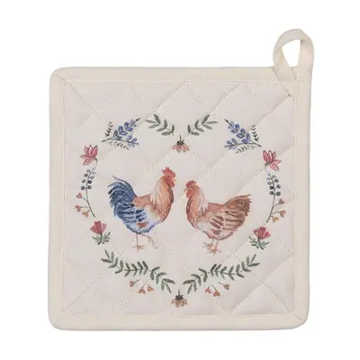 Chňapka-podložka Chicken and Rooster – 20x20 cm