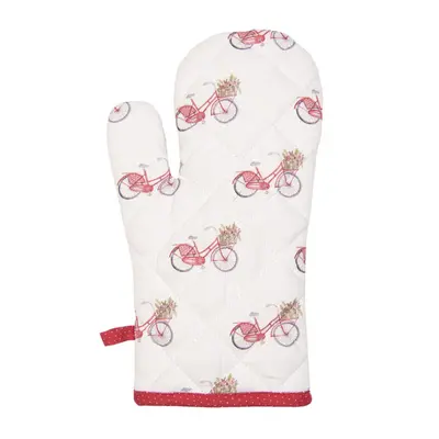 Kuchyňská bavlněná rukavice Red Bicycle – 18x30 cm