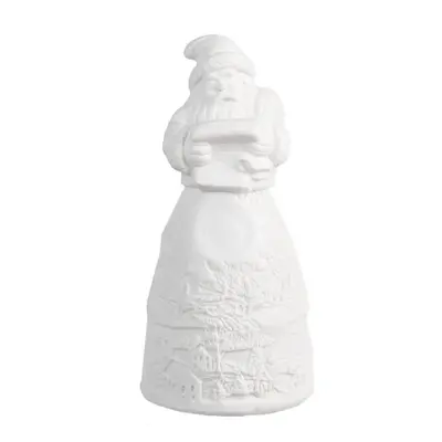 Porcelánová vánoční dekorace s LED světýlky Santa Claus II – 5x11 cm