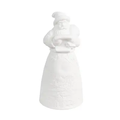 Porcelánová vánoční dekorace s LED světýlky Santa Claus I – 9x19 cm