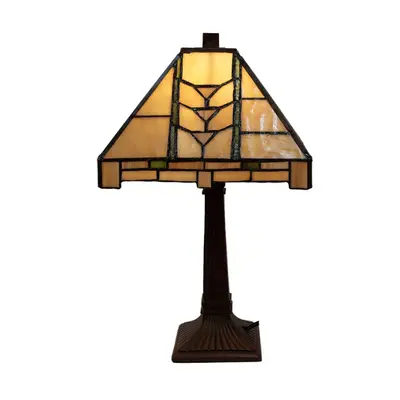 Stolní lampa Tiffany ve stylu art deco Miette – 23x23x38 cm