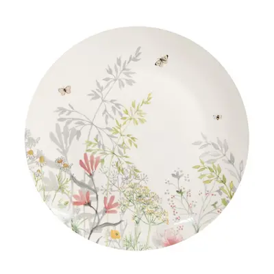 Porcelánový jídelní talíř se vzorem divoké louky Wildflower Fields – 26 cm