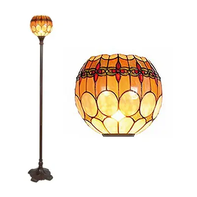 Stojací lampa Tiffany Ronald – 27x184 cm