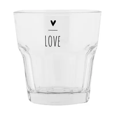 Sklenička se vzorem srdce Love – 200 ml