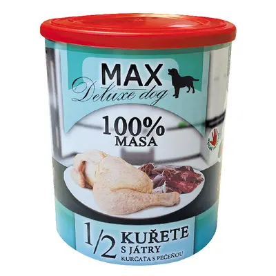 MAX deluxe 1/2 KUŘETE s játry 800g