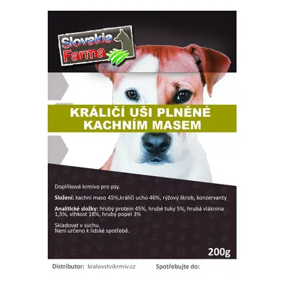 Králičí uši plněné kachním masem 200g