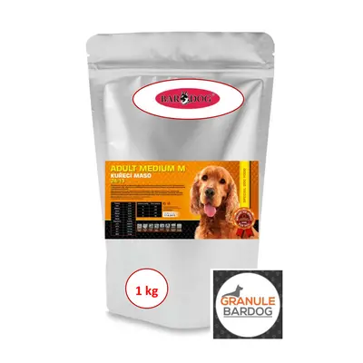 Bardog Super prémiové granule Adult Medium M 24/13 1 kg