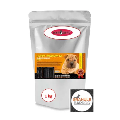 Bardog Super prémiové granule Puppy Medium M 30/20 1 kg