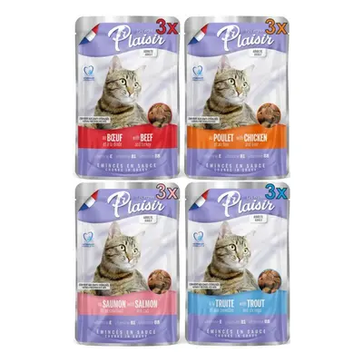 Plaisir Cat kapsičky MULTIPACK 12x100g