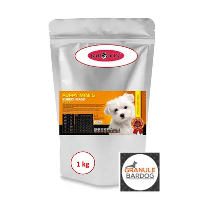 Bardog Super premiové granule Puppy Mini S 31/21 1 kg