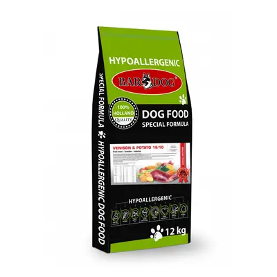 Bardog Hypoalergenní granule Venison Potato 19/10 12 kg