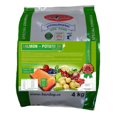 Bardog Lisované granule za studena Salmon Potato 56 4 kg