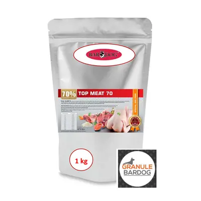 Bardog Lisované granule za studena Top Meat 70