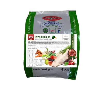 Bardog Hypoalergenní granule Hypo Duck 60 - 30/17 4 kg