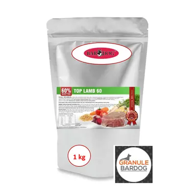 Bardog Lisované granule za studena Top Lamb 60