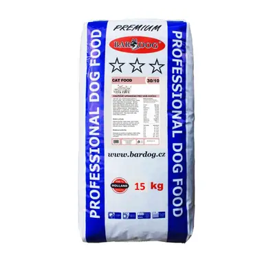 Bardog Prémiové krmivo pro kočky Cat Food 30/10 15 kg